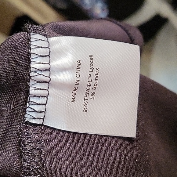 Quince Tencel Jersey Mini Swing Dress Medium Black or Olive Green - Picture 8 of 10